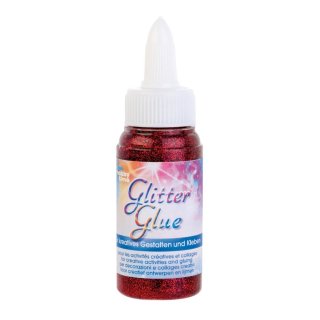 Glitter Glue, rot, 60 ml