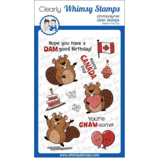 Stempel "Beaver Birthday" Whimsy Stamps