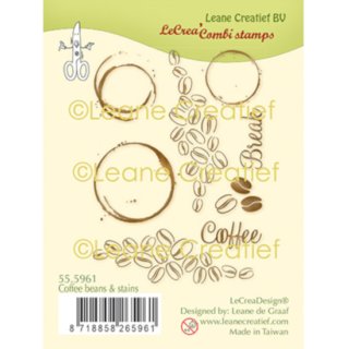 Stempel "Coffee Beans & Stains" Leane Creatief