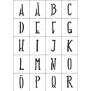 Universal Schablonenset "Alphabet modern" A5,...