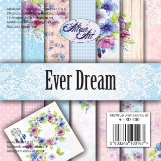 Papier Set "Ever Dream" (28 Blatt) 15,2 x 15,2 cm