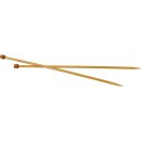 Stricknadel Nr. 6.5, 35 cm, 1Paar, Bambus