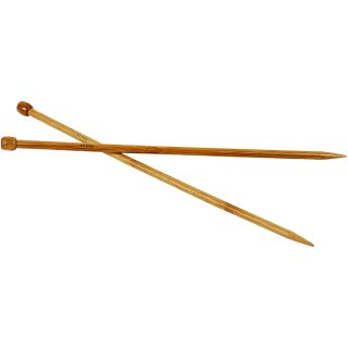 Stricknadel Nr. 9, 35 cm, 1Paar, Bambus