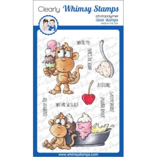 Stempel "Monkey Sundae" Whimsy Stamps