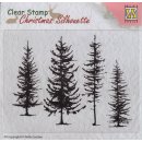 Stempel "Christmas Silhouette - Pine trees"...