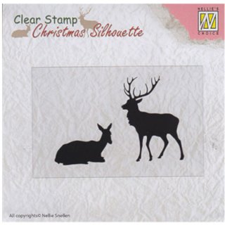 Stempel "Christmas Silhouette - Reindeer" Nellies Choice