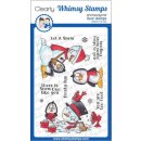 Stempel "Frosty Hugs" Whimsy Stamps