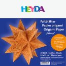 Origami Faltblätter "Paisley" orange 15 x 15cm