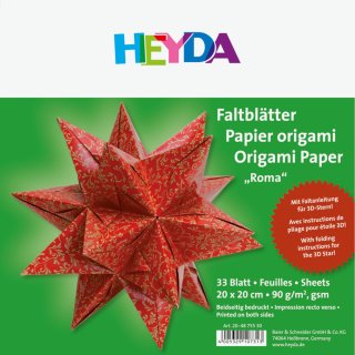 Origami Faltblätter "Roma" 20 x 20 cm