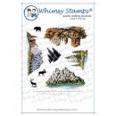 Stempel "Create a Scene - Mountains" Whimsy Stamps