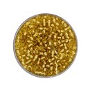 Rocailles Silbereinzug, gold, 3,1 mm, 17 g