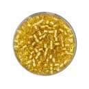 Rocailles Silbereinzug, gold, 3,5 mm, 17 g