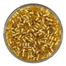 Glasstifte goldfarbend silbereinzug, 2 mm, 17 g