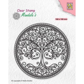 Stempel "Mandala Circle with tree" Nellies Choice
