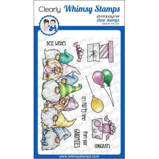 Stempel "Gnome Party Row" Whimsy Stamps