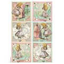 Rice Paper &quot;Alice Cards&quot; A4 Stamperia