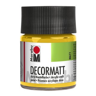 Acrylfarbe "Decormatt" mittelgelb 50 ml