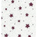 Bastelfilz "Sterne" 30 x 40 cm, 1 mm weiß...