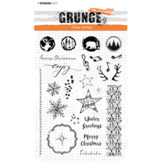 Stempel "Winter / Christmas extras" Grunge nr.106 StudioLight