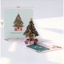 Pop-Up Karte "Weihnachtsbaum mit Geschenken"