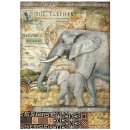 Rice Paper "Savana The Elephant" A4 Stamperia