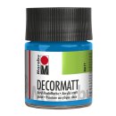 Acrylfarbe "Decormatt" azurblau 50 ml