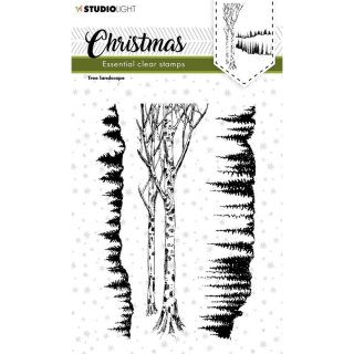 Stempel "Weihnachtsbaum - Landschaft" StudioLight Essentials nr.243