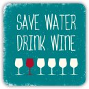 Formmagnet "Save water drink wine"