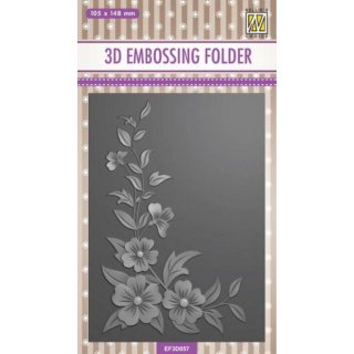 Embossing Folder "Blumenecke 2" 10 x 15 cm