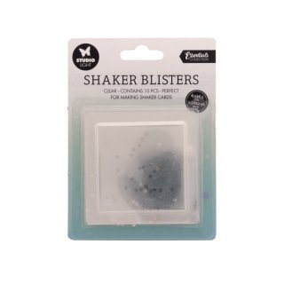 Shaker Blister "Quadrat" 6,5 cm, 10 Stück