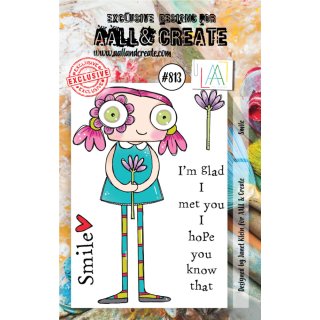 Stempel "Smile" A7 Aall and Create