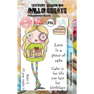Stempel "Bake It" A7 Aall and Create