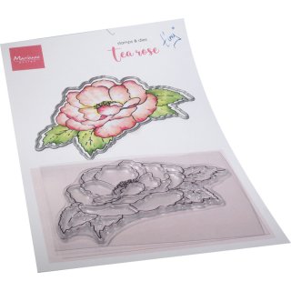 Stamp & Die "Tinys Flowers - Tea Rose" Marianne Design
