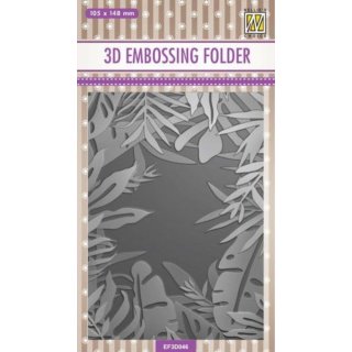 Embossing Folder "Rahmen - Tropische Blätter" 10 x 15 cm