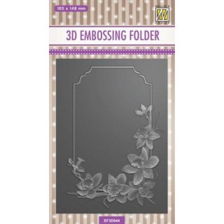 Embossing Folder "Rahmen mit Narzissen" 10 x 15 cm
