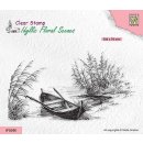 Stempel "Lake with Rowing Boat" Nellies Choice