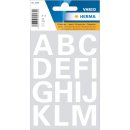Sticker "Buchstaben" weiß 2,5 cm  wetterfest