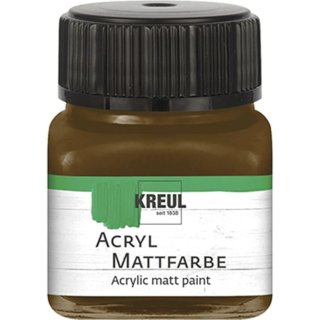 Acryl-Mattfarbe, dunkelbraun, 20 ml