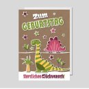 Kinder-Geburtstagskarte "Dinosaurier"