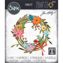 Stanzschablone Thinlits "Vault Funky Floral Wreath" Sizzix