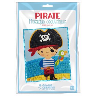 Bastelset Moosgummi Mosaik Pirat für Kinder ab 3